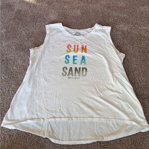 Life Is Good Classic Fit White Top